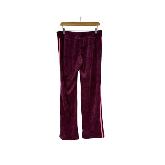 Boston Proper Burgundy Pink Velour Track Suit Set Workout Warm Up Womens Medium - Picture 5 of 14